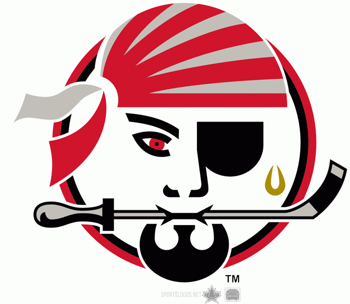 Portland Pirates 1990 91-2005 06 Secondary Logo iron on transfers for clothing